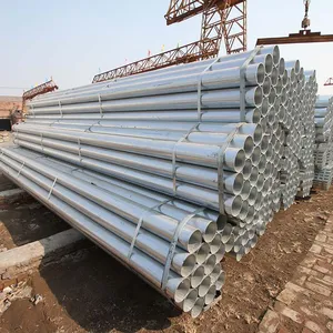 Cheap Factory Price Erw Welding Hot Dipped Galvanized Round Steel Pipes thumbnail-5