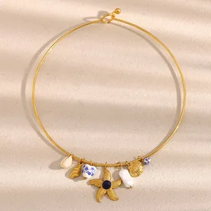 Stainless Steel Pendant Necklace 55cm Length Spring Ring Clasp Hypoallergenic Wholesale Jewelry Supplier thumbnail-2
