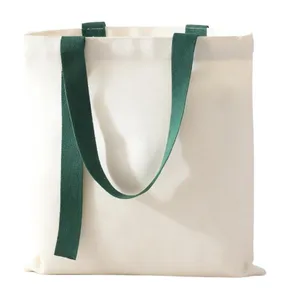 Canvas Tote Bag With Ribbon Pattern thumbnail-1