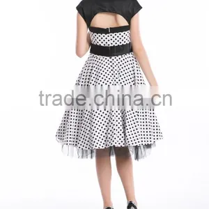 New Classy Audrey Vintage Black 1950's Swing Plus Size Pinup in Stock Plus Size Rockabilly Dress thumbnail-4
