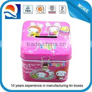 Wholesale Square Metal Tin Box,tin Money Box thumbnail-1