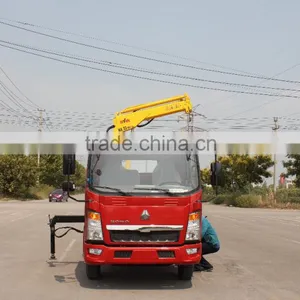 Howo 4*2 3.2T Ton Truck Mounted Crane for Sale SQ65ZB2 thumbnail-1