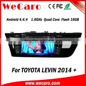 Wecaro Android 4.4.4 Car Dvd Player Touch Screen for Toyota Levin Multimedia System Android A9 Cpu 2014 2015 thumbnail-1