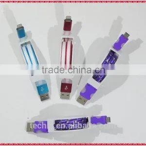 Spring Cable Tanked OEM Color Standard Length USB Charger For Micro Cable Assembly thumbnail-2
