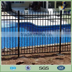 Powder Coated Welded Tube Spear Top Wrought Iron Fence thumbnail-1