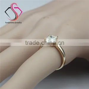 Princess Cut Moissanite Solitaire 1 Carat Sqaure 5.5mm Center 14k Rose Gold Wedding Engagement Ring thumbnail-5
