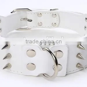 Wholesale Three Rows of Sharp Nails Pet Collars pu Dog Collar thumbnail-4