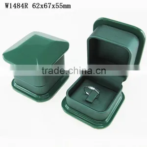 Luxury Lacquer Green Wooden Watch Gift Packaging Display Box Faux Leather Lining thumbnail-6