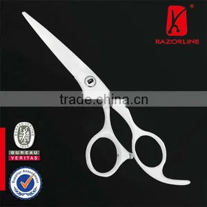 RAZORLINE CW33 White Teflon Coating Scissor Barber Scissors thumbnail-1