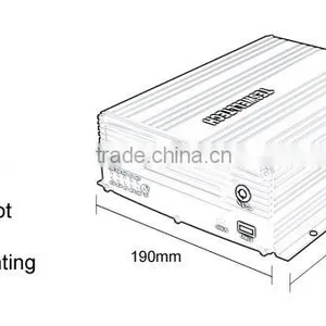 4CH AHD HDD Car Mobile 3G/4G/GPS/WIFI Optional MDVR thumbnail-2