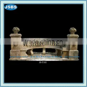 Decorative Garden Outdoor Marble Lion Head Bench thumbnail-1