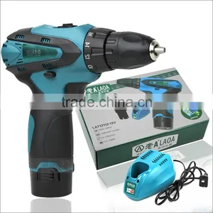 12V Double Speed Li-ion Battery Industrail Grade Waterproof Electric Drill Charged Electric Drill,+1 Battery+1charger thumbnail-1