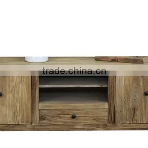 Reclaimed Solid Wood Furniture tv Cabinet thumbnail-2