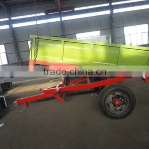 2T Farm Dump Trailer, Tractor Tipping Trailer, thumbnail-2
