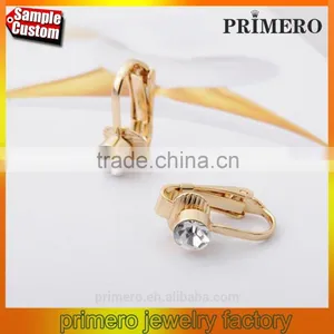 18K Gold/Silver Plate Clip On Pierced Earring Top Part Converter thumbnail-1