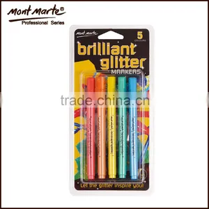 Professional 5PCS Brilliant Gllitter Markers Art Set thumbnail-1