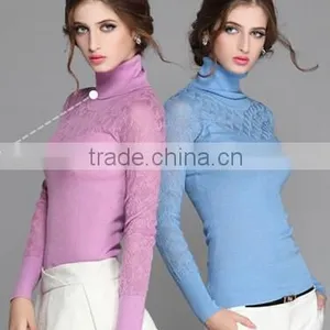 Wool High Neck Sweater for Women thumbnail-2