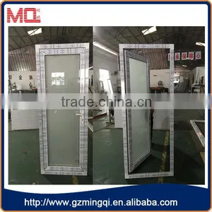 PVC Frosted Glass Interior French Doors Bathroom Entry Door thumbnail-1