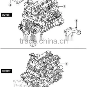 NEW ENGINE DIESEL D20DT SET ASSY 4WD EURO-4 SSANG YONG 2015 MNR thumbnail-4