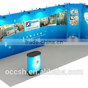 Customized Straight Trade Show Backdrop Pop Up Display Banner Stand, Advertising Stands thumbnail-1