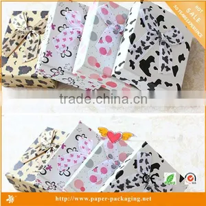 Grey Cardboard Colorful Fashion Paper Jewelry Box thumbnail-1