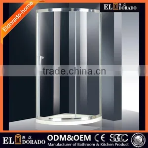 CE China Supplier Wall Liner Round Coner Girls Bathroom Shower Door thumbnail-1