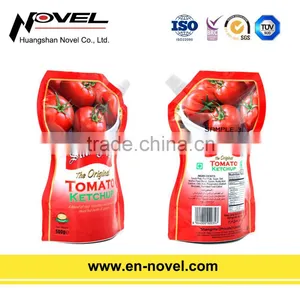 Plastic Stand Up Pouch With Spout for Ketchup/Tomato Sauce Packaging thumbnail-5