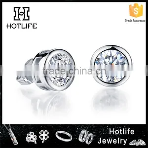 2016 Design Round Cubic Zircon Copper Women Earring thumbnail-1