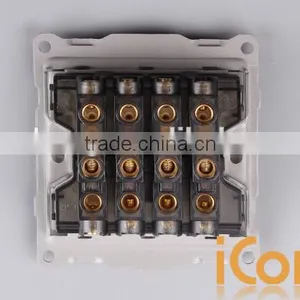 Electronic Touch Decorative Light Switch Icombo QH-G8S3 Zigbee Wall Switch Glass Panel thumbnail-2