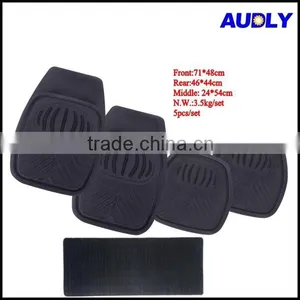 CM5004 China 5PCS Set Car Accessories Universal DeepTray Rubber Car Mats thumbnail-1