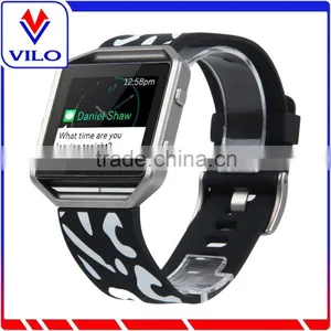 Soft Silicone Watch Band Rubber Wrist Strap For Fitbit Blaze Watch Band thumbnail-1