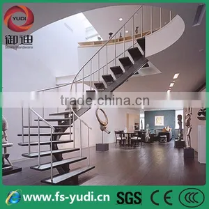 Luxurious Curve Metal Staircase for Home Design thumbnail-1