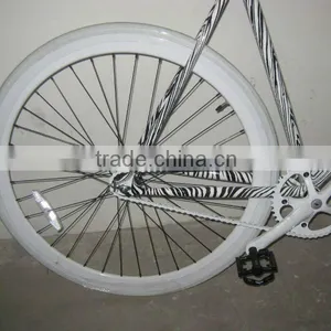 700C Colorful Zebra Skin Hot Selling Fixed Gear Bike/bicycle Double Wall Fixed Gear Bike/bicycle thumbnail-2