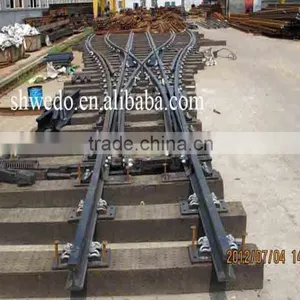 Railroad Switches With Casting Frog Turnout for Mining Railway thumbnail-1