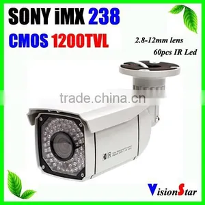 Infrared Ir Cut Zoom 2.8-12mm Varifocal Lens Security Camera COMS Sensor 1200TVL CCTV Outdoor Camera thumbnail-1