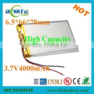 Cheap Price High Capacity 6566783.7v 4000mAh Li Polymer E-book Battery Pack thumbnail-1