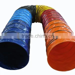 New Design 600mm Rainbow PVC Coated Dog Agility Tunnels thumbnail-1