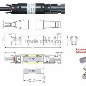 PV Fuse Holder Solar Fuse Holder PV Fuse Holders MC4 Fuse Holders thumbnail-1