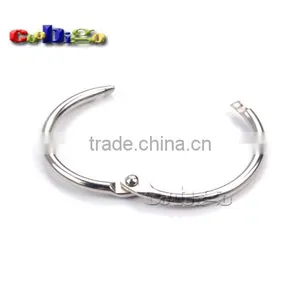 Loose Leaf Binder Hinge Snap Ring Opening Hook Holder Nickel Plated Iron O-Ring #FLQ075 Quality Choice thumbnail-2