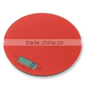 Round Glass Platform Electronic Kitchen Scale Hot Sell 5kg/1g CE RoHS thumbnail-2