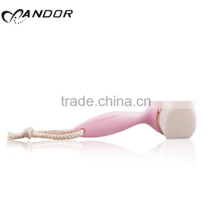 New Pink Portable Synthetic Hair Pulm Blossom Facial Cleaning Brush thumbnail-4