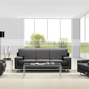 Modern Leather Sofa Set for Office thumbnail-1