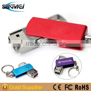 Metal Swivel Usb Flash Drives Bulk Cheap With Key Ring thumbnail-1