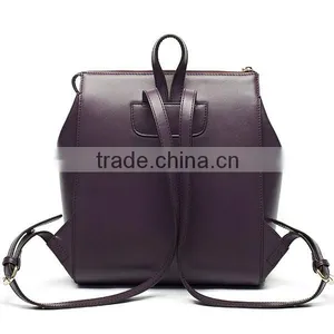 Leading New Trend Ladies Elegant Fashion University Leather Backpack thumbnail-2