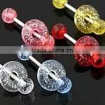 Glitter Ball Tongue Ring thumbnail-1