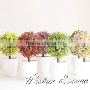 High Quality Artificial Topiary Grass Ball Bonsai for Table Decoration thumbnail-1