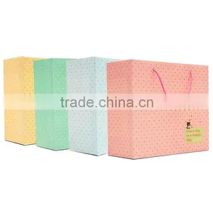 Soft Color Bag Paper Bag Gift Bag Shopping Paper Bag High Quality Customized Print Your Logo thumbnail-1