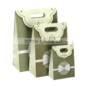 Paleviolet Darkolivegreen Bag Paper Bag Gift Bag Shopping Paper Bag High Quality Customized Print Your Logo thumbnail-1