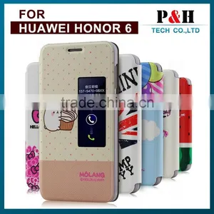 For Huawei Honor 6 Plus Case, Color Print Leather Case for Honor 6 Plus , For Honor 6 Plus Case thumbnail-1