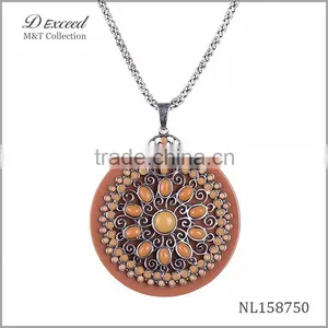 Fashion Bohemian Jewelry Wholesale Beautiful Flower Necklace thumbnail-2